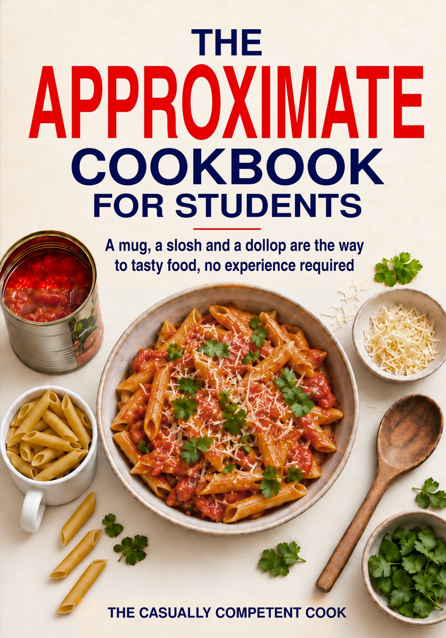 Cover of The Approximate Cookbook for Students, a simple student cookbook focused on easy, flexible everyday cooking.